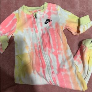 Nike Kids Tie-Dye Footie - Pink, Yellow, White